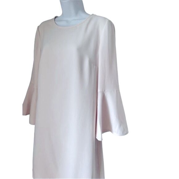 Club Monaco Larchye Ivory Flare Sleeve Shift  lined Sake Dress sz 6 - Picture 3 of 8